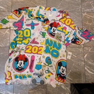 Disney | Shirts | Disney Parks Shirt Mens Medium Hawaiian Button Mickey Mouse